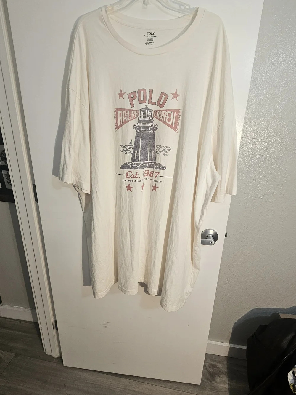 Polo Ralph Lauren Est. 1967 Lighthouse Graphic T-Shirt 4XLT Excellent Condition
